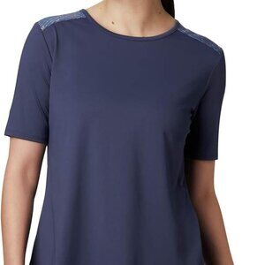 🆕Columbia Women's Chill River SS Tee, Small-Nocturnal/Print, Brand NEW, Authent